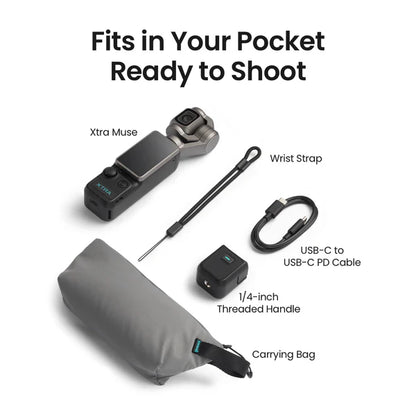 4K/120fps Pocket Gimbal Camera with 1" CMOS Sensor